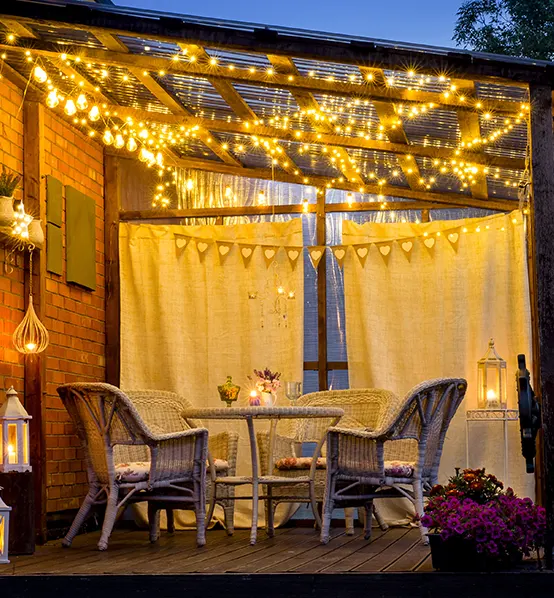 Eclairer sa véranda la nuit