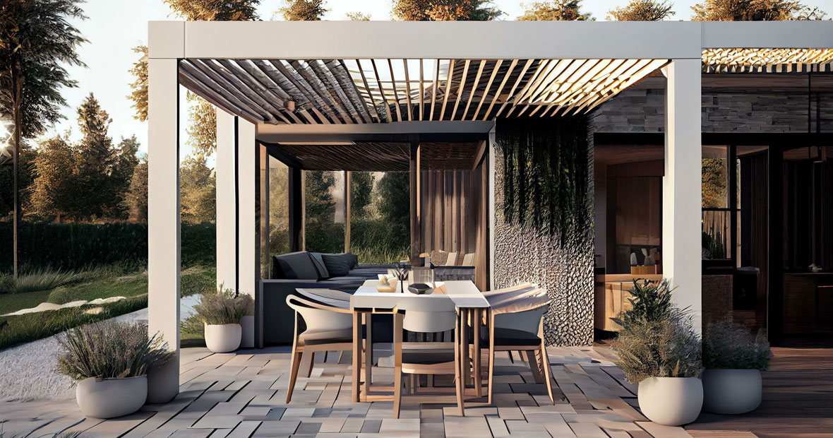 pergola en aluminium